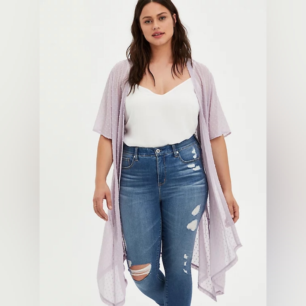 Purple Torrid Kimono, size 3